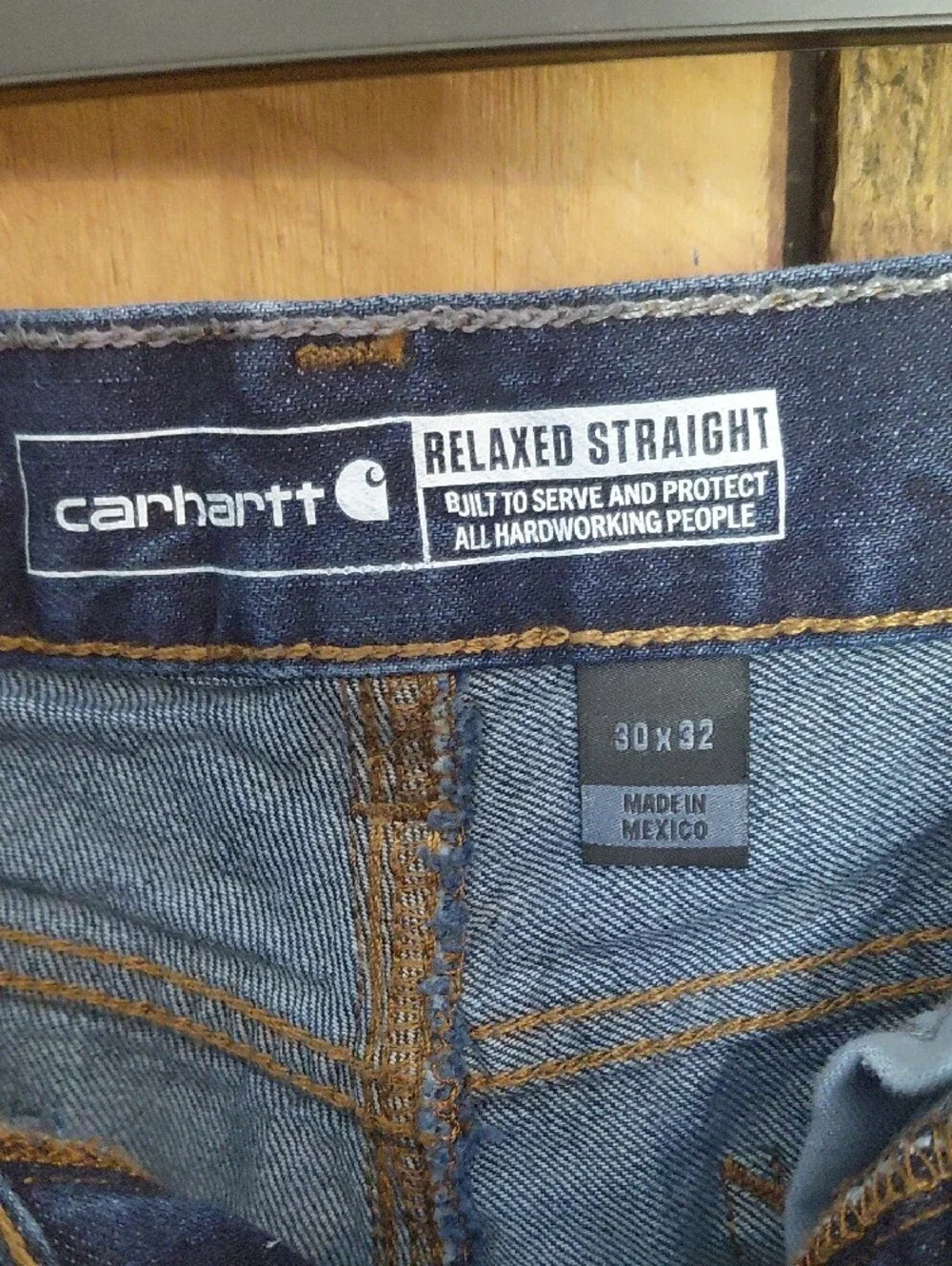 Carhartt Men's Relaxed Straight Dark Blue Jeans